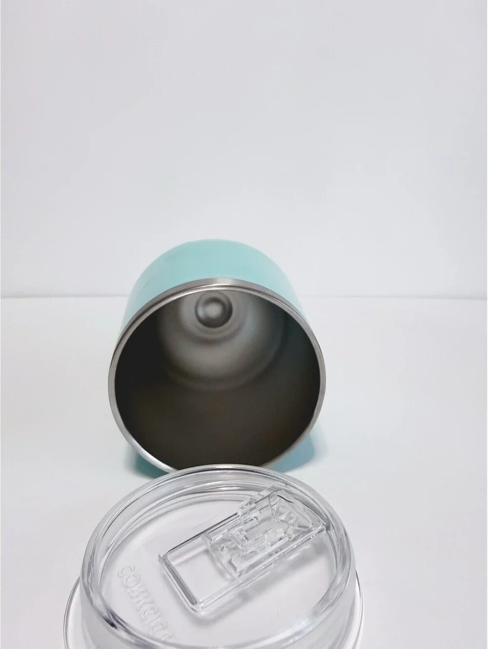 Corkcicle BRIZO Stemless Wine Tumbler 12oz Turquoise Stainless Steel Cup